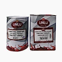 Ünlü X-RAY Poliüretan 1+1 Multicoat  İ.Mat Vernik 3 Kg + 3 Kg Ünlü X-RAY Poliüretan 1+1 Multicoat  İ.Mat Vernik 3 Kg + 3 Kg